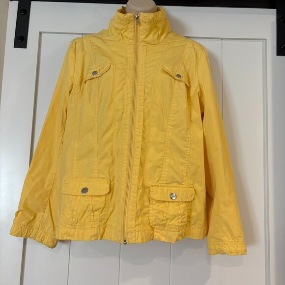 Laura Ashley Jackets & Blazers - Laura Ashley bright yellow jacket, size PL